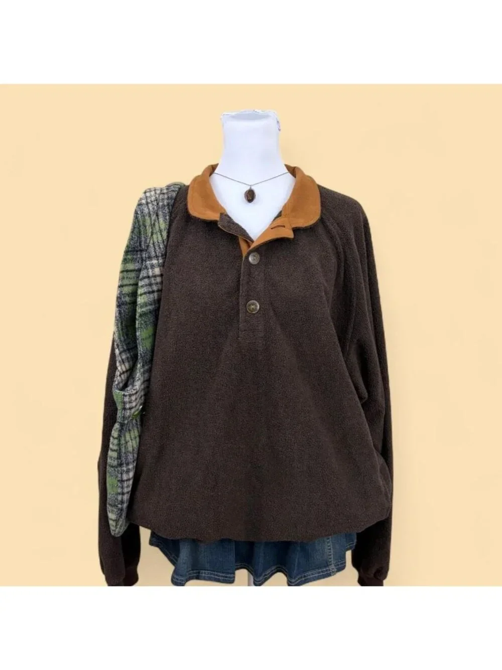 90s brown indie skater grunge sweatshirt